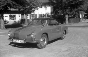 A Volkswagen Karmann Ghia Type 14, Germany 1950s. A Volkswagen Karmann Ghia Type 14, Germany 1950s.